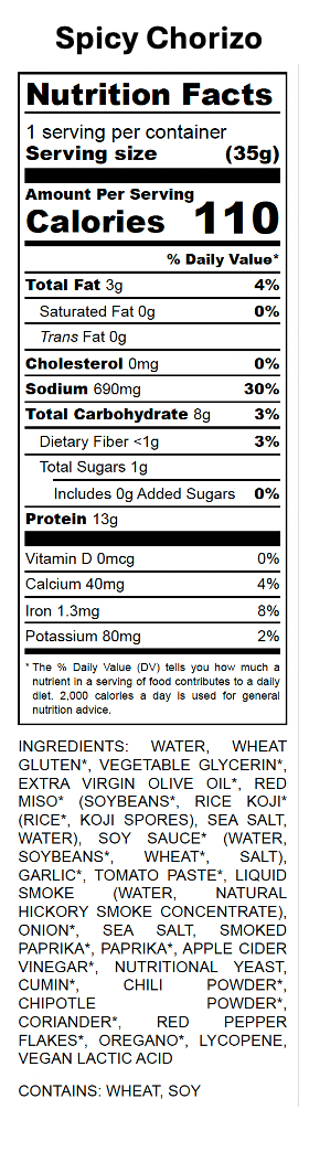 Ingredient list for New! Italian/Spanish Salami Stick 9-Pack